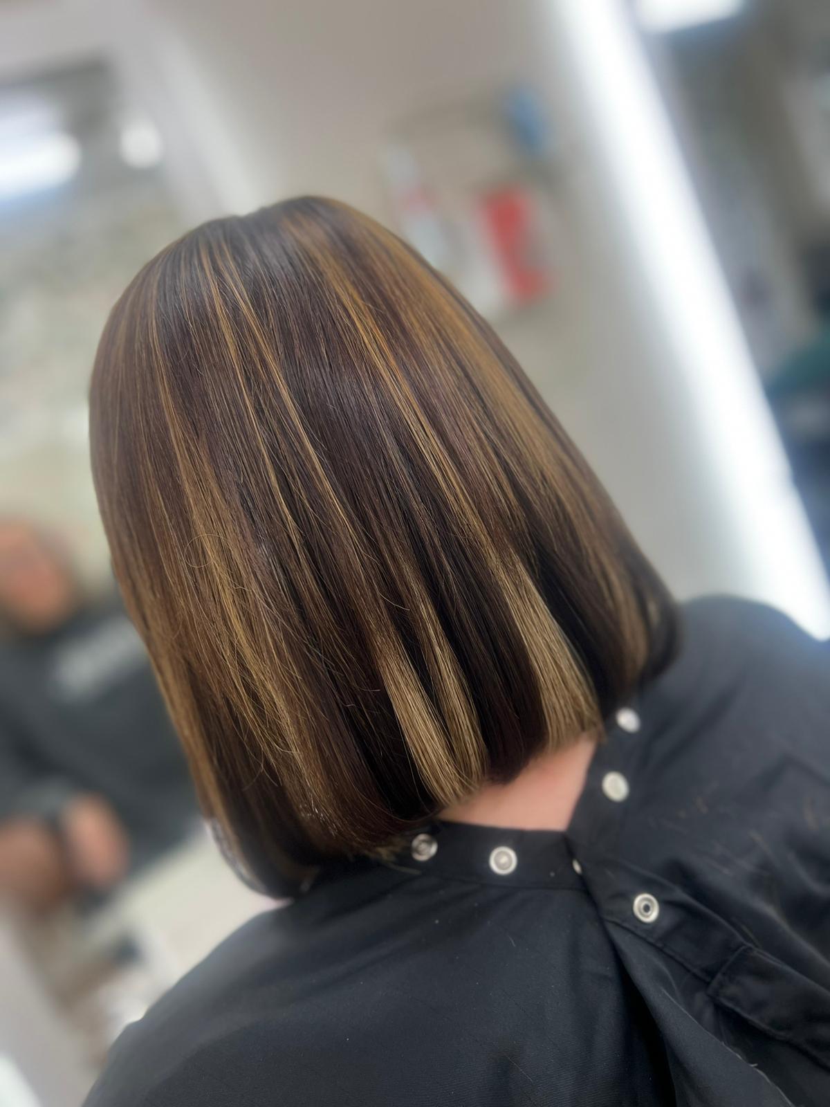 Adding thickness and volume with hair extensions