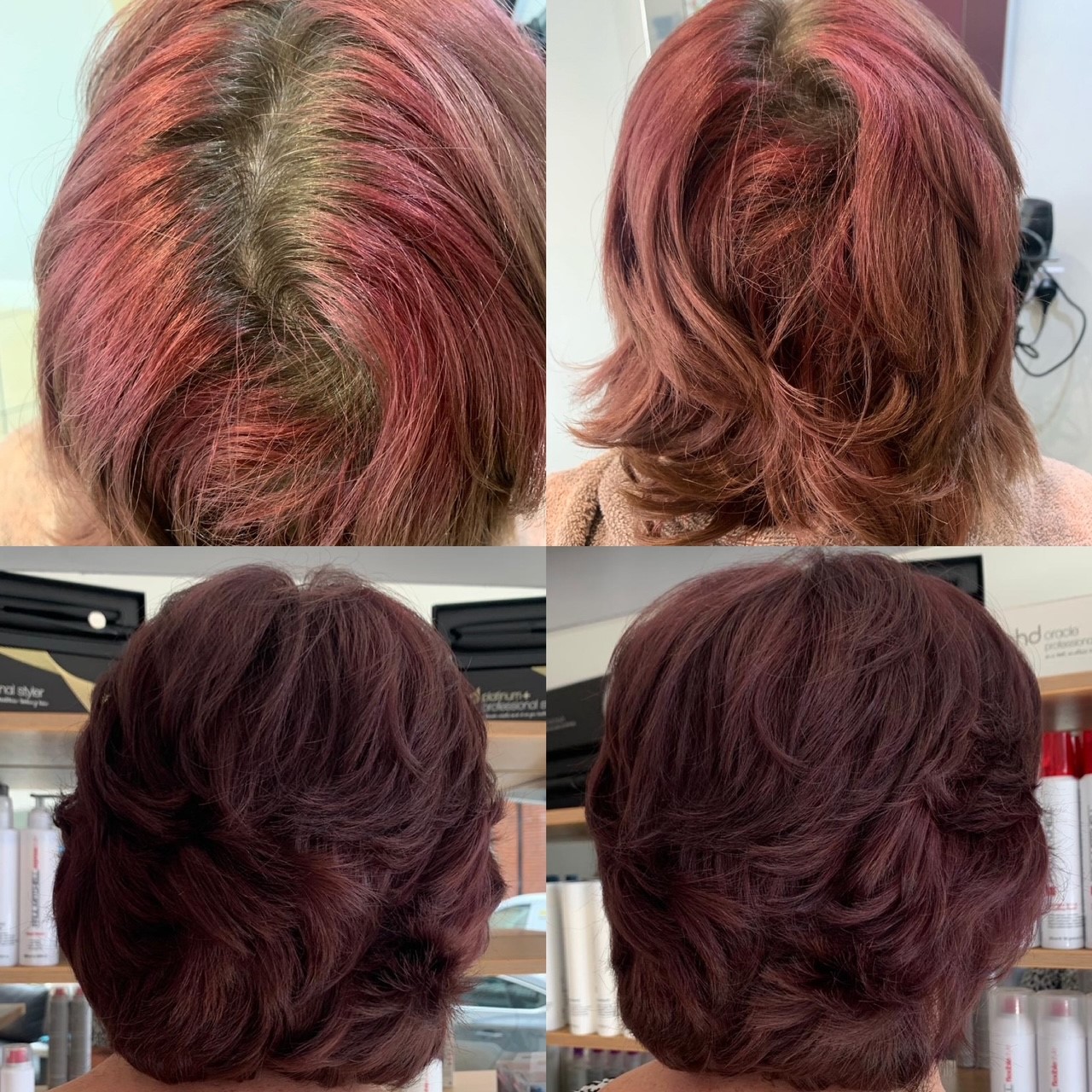 Regrowth colour and cut