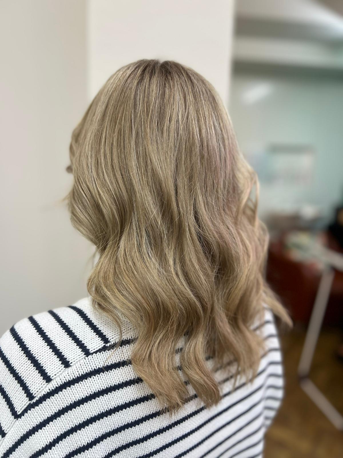 Full head highlights toner