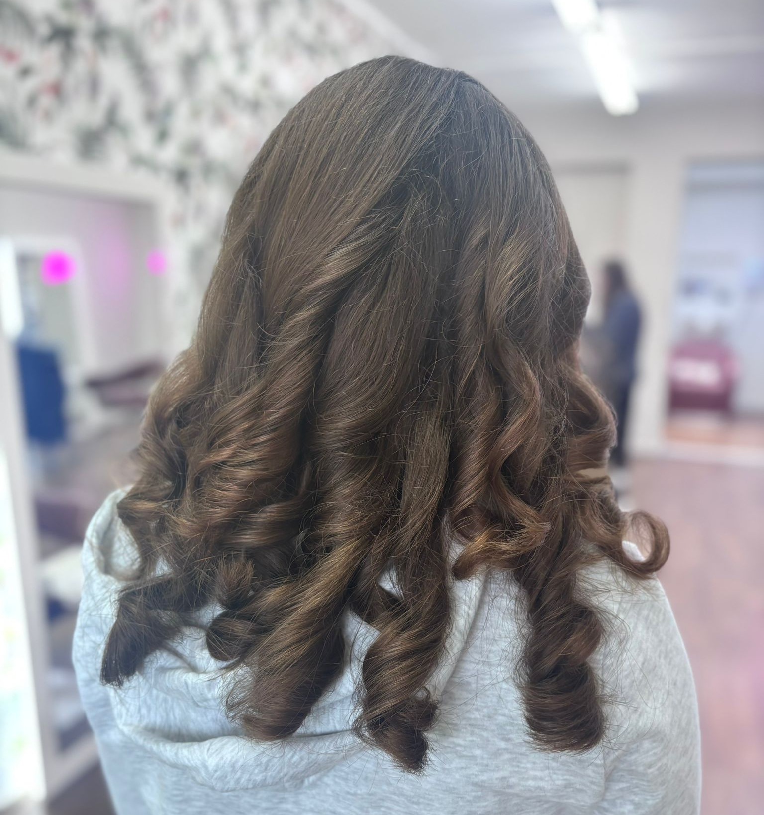 curly blow dry 