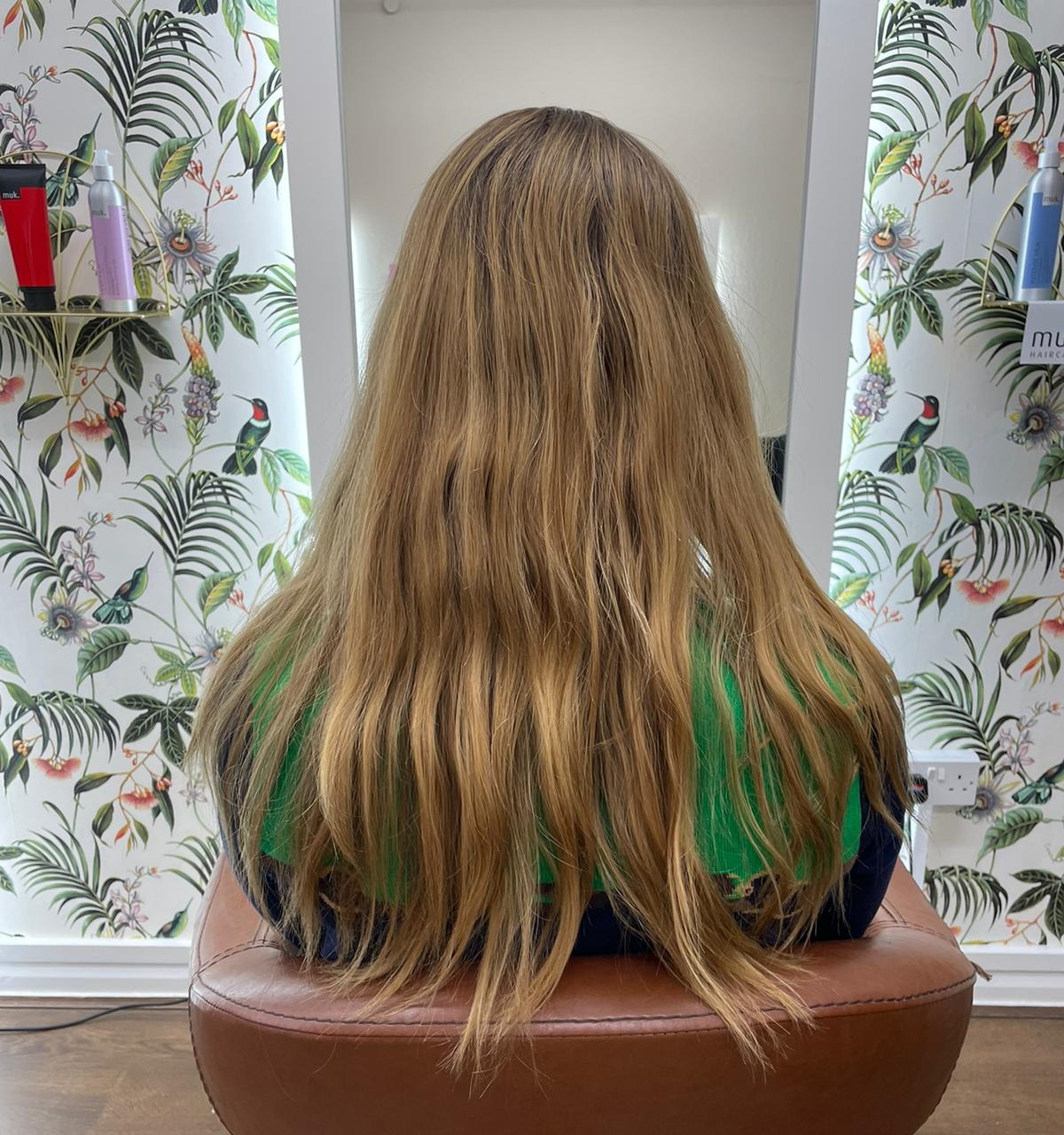 Restyle before long hair to short hair