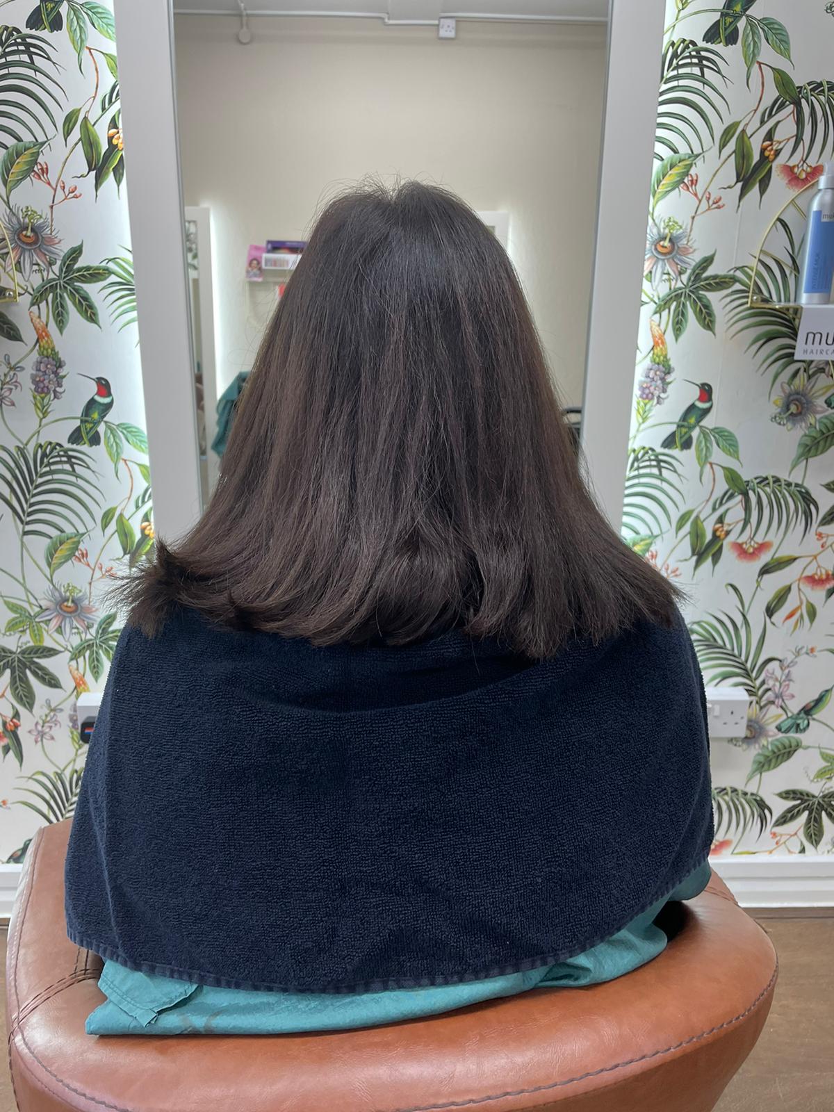 Before Restyle bob cut