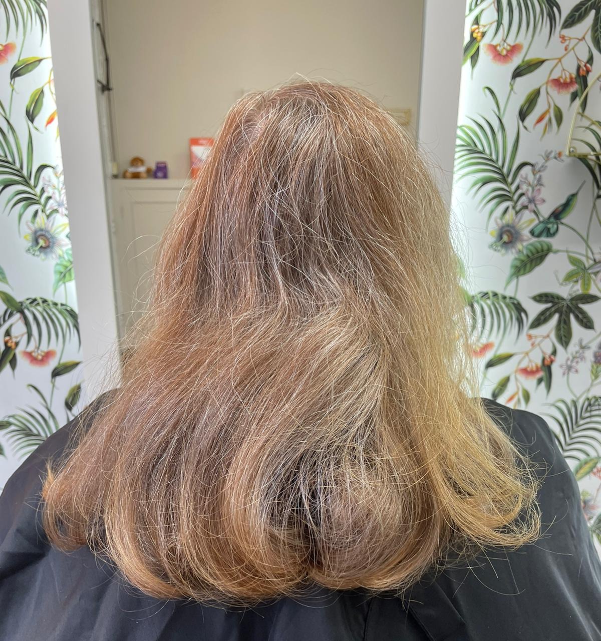 Before restyle short hair cut transformation